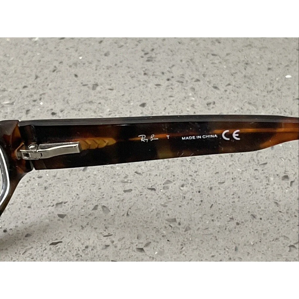 Ray-Ban Eyeglasses Frames ONLY RB5081 2147 Black Tortoise Rectangular 52-16-135